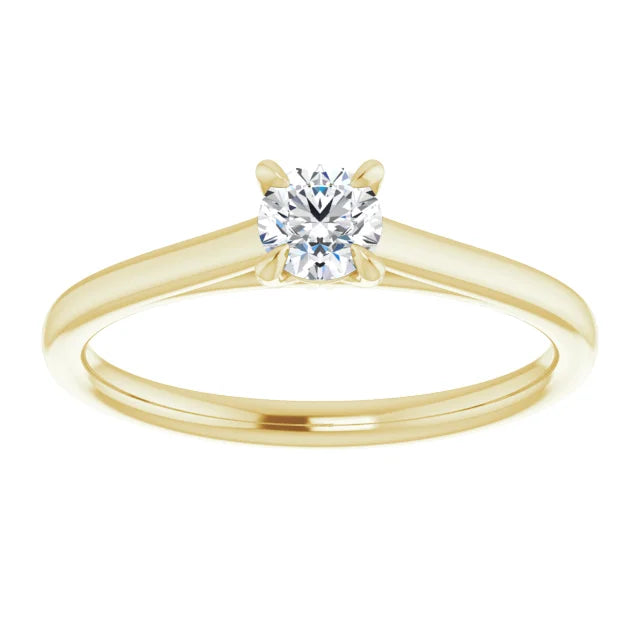 0.25ct Round Brilliant Cut Lab Grown Diamond Engagement Ring Solitaire
