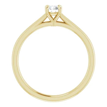 0.25ct Round Brilliant Cut Lab Grown Diamond Engagement Ring Solitaire
