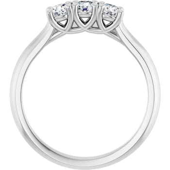 0.45ct Lab Grown Trinity Anniversary Ring