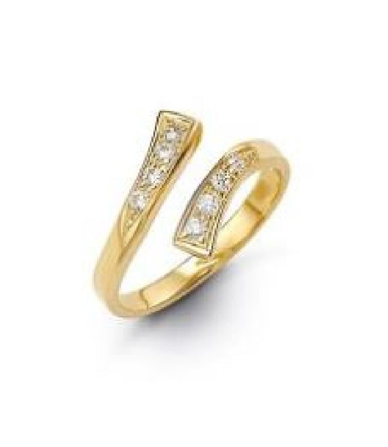 Lady's 10kt yellow gold BELLA Pebbles toe ring