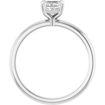 0.50ct Princess Cut Lab Grown Diamond Engagement Ring Solitaire