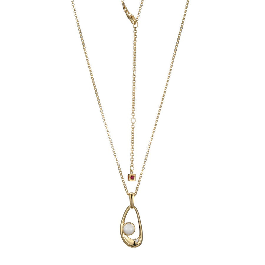 ELLE "Satellite" Moonstone Necklace