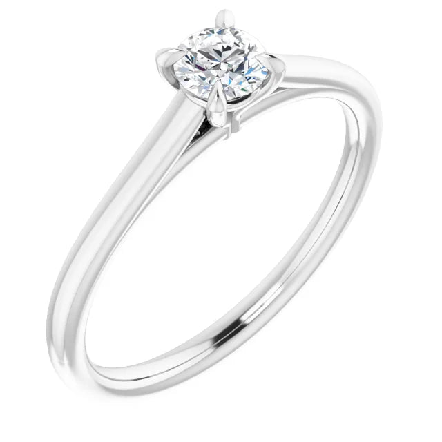 0.25ct Round Brilliant Cut Lab Grown Diamond Engagement Ring Solitaire