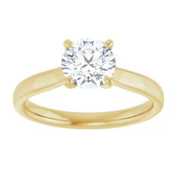 1.00ct Round Brilliant Cut Lab Grown Diamond Engagement Ring Solitaire