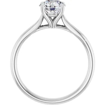 1.00ct Round Brilliant Cut Lab Grown Diamond Engagement Ring Solitaire