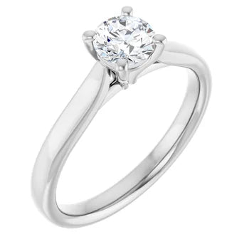 0.50ct Round Brilliant Cut Lab Grown Diamond Engagement Ring Solitaire