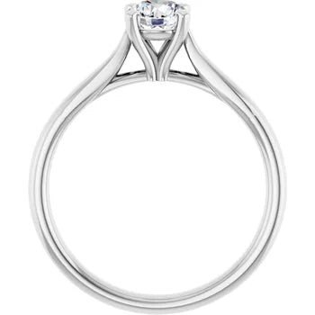 0.50ct Round Brilliant Cut Lab Grown Diamond Engagement Ring Solitaire