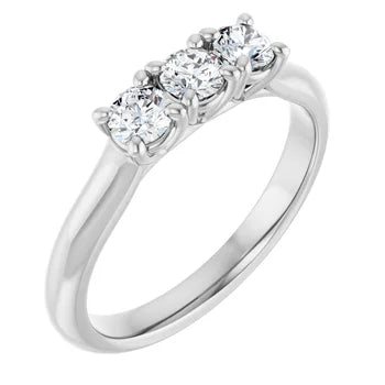 0.45ct Lab Grown Trinity Anniversary Ring