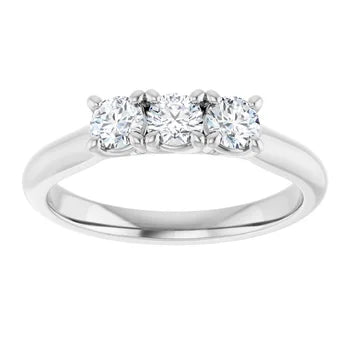 0.45ct Lab Grown Trinity Anniversary Ring