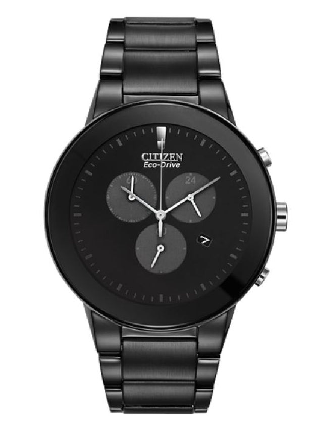 Gent's black tone CITIZEN Eco-Drive 'AXIOM' chronograph
#AT2245-57E